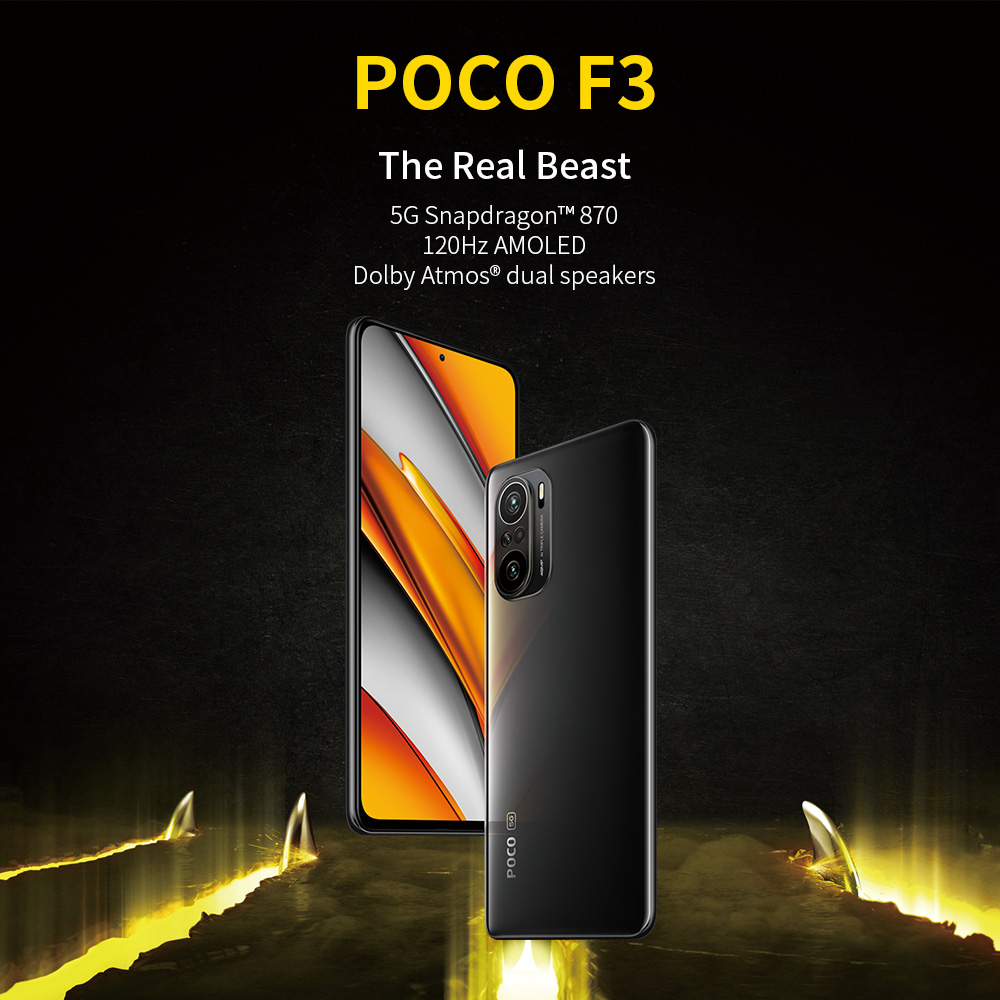 Poco F3 The Real Beast Mobile Phone 8 Gb Ram, 256Gb White